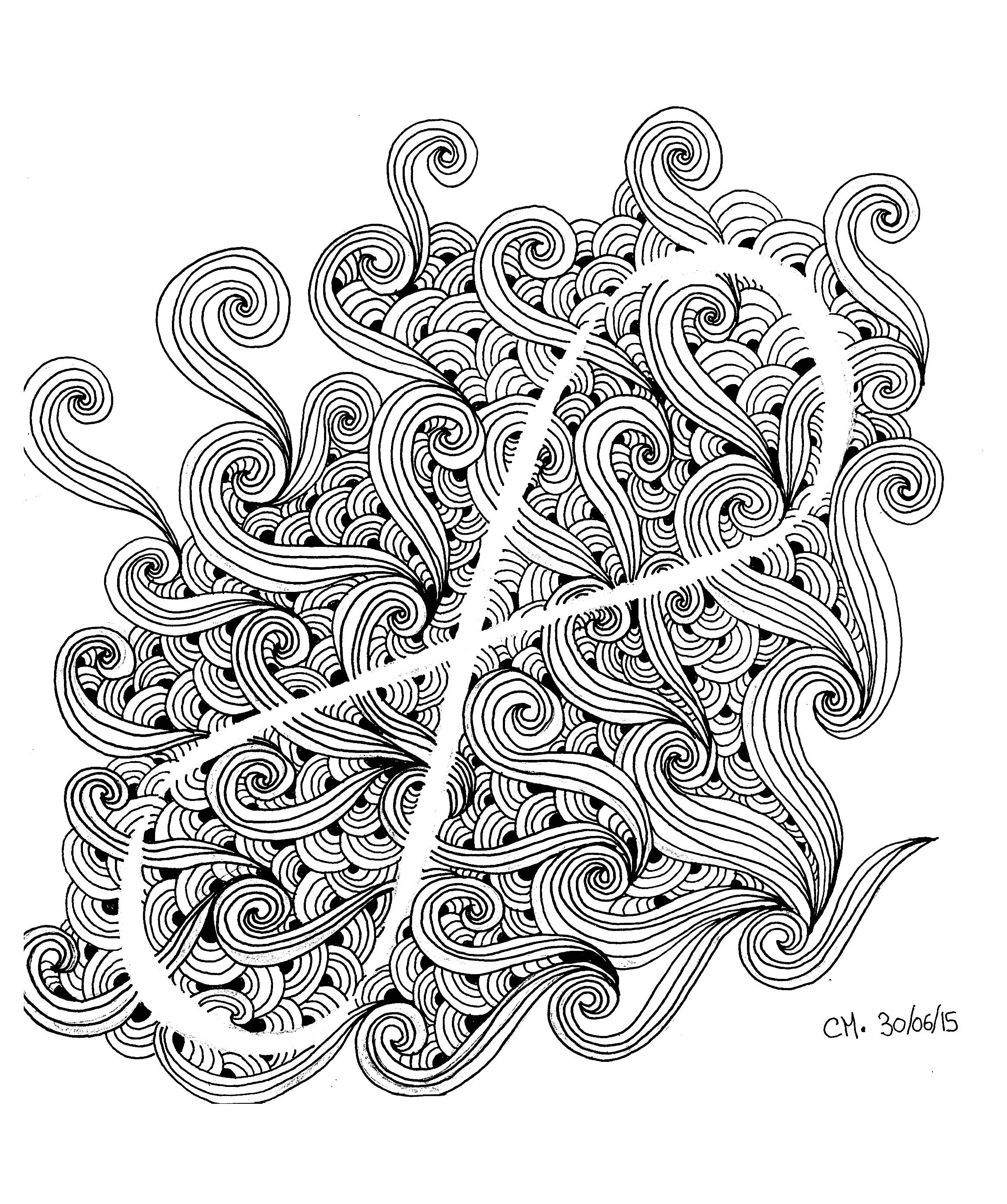 Doodle infini - Zentangle - Malbuch Fur Erwachsene