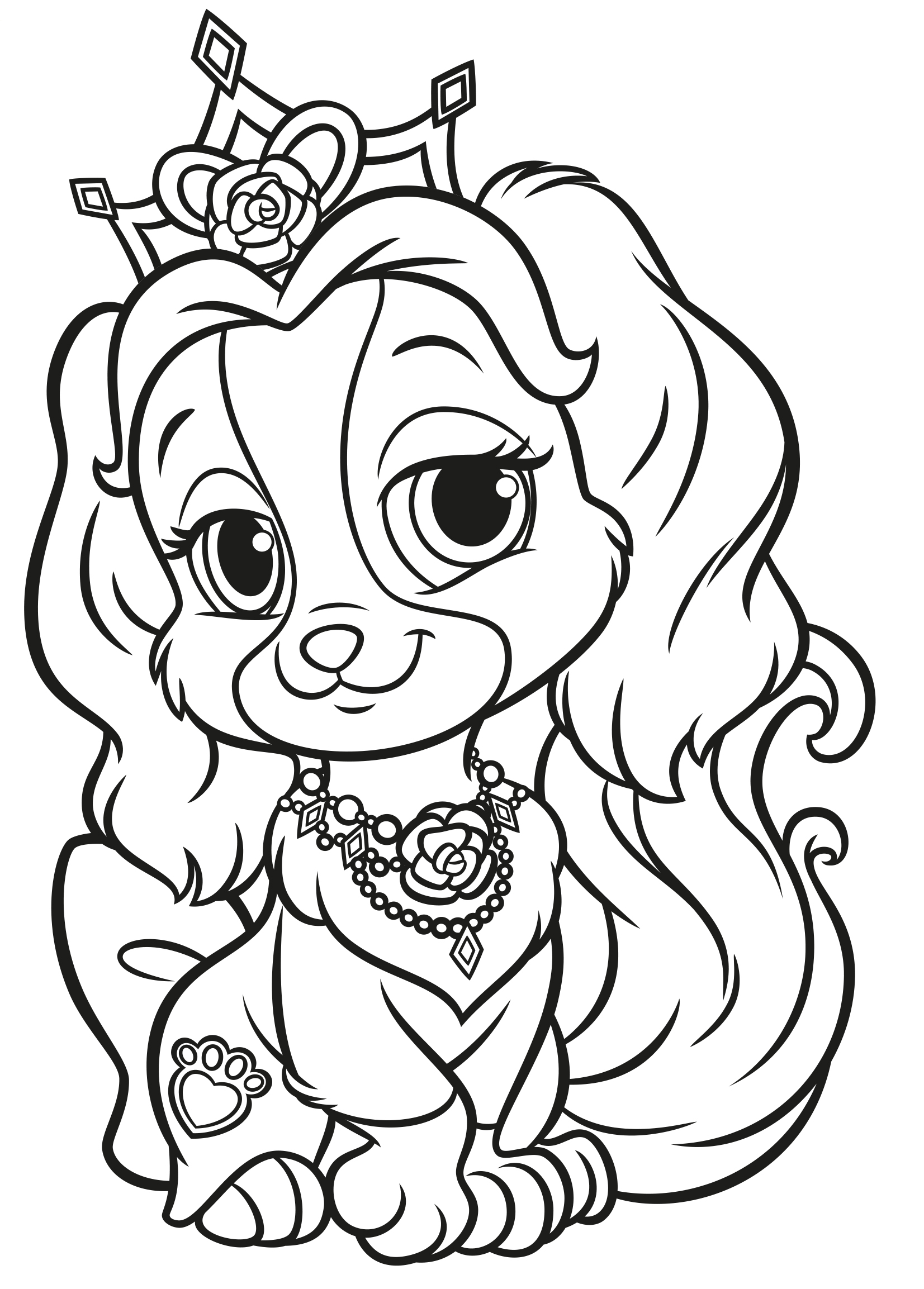 Disney Princesss Palace Pets - Free Coloring Pages